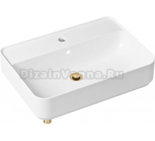 Раковина Lavinia Boho Bathroom Sink Slim 21520373 с сифоном и донным клапаном, золото