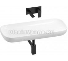 Комплект Wellsee Croquis 201002007 С ВНУТРЕННЕЙ ЧАСТЬЮ, белый глянцевый, черный матовый, 4 в 1