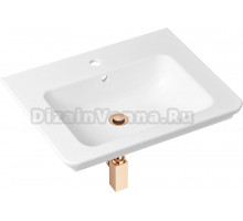 Раковина Lavinia Boho Bathroom Sink Slim 21520399 с сифоном и донным клапаном, розовое золото