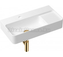 Раковина Lavinia Boho Bathroom Sink Slim 21520527 с сифоном и донным клапаном, золото