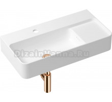 Раковина Lavinia Boho Bathroom Sink Slim 21520528 с сифоном и донным клапаном, розовое золото