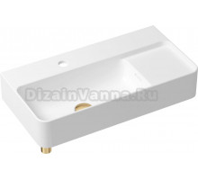 Раковина Lavinia Boho Bathroom Sink Slim 21520537 с сифоном и донным клапаном, золото