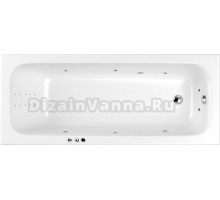 Акриловая ванна WHITECROSS Vibe 0105.170070.100.SMARTNANO.CR 170x70 см, с гидромассажем, с каркасом, со сливом-переливом, с донным клапаном