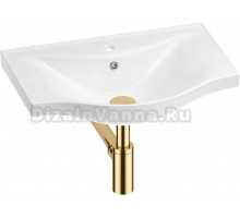 Раковина Wellsee Bisou 201001603 55, с сифоном, золото