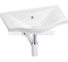 Раковина Wellsee Bisou 201001606 55, с сифоном, хром