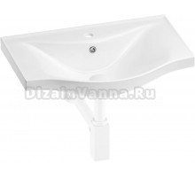 Раковина Wellsee Bisou 201001610 55, с сифоном, матовый белый