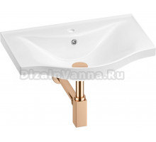 Раковина Wellsee Bisou 201001634 60, с сифоном, розовое золото