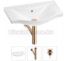 Раковина Wellsee Bisou 201001639 60, с сифоном, розовое золото