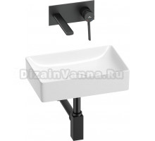 Комплект Wellsee Pure BY 201002552 С ВНУТРЕННЕЙ ЧАСТЬЮ, глянцевый белый, матовый черный, 4 в 1