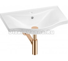 Раковина Wellsee Bisou 201001644 60, с сифоном, розовое золото