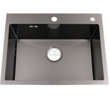 Мойка кухонная Alcora Monaco 3040041NB Nano Black, с сифоном