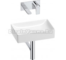 Комплект Wellsee Pure BY 201002561 С ВНУТРЕННЕЙ ЧАСТЬЮ, глянцевый белый, хром, 4 в 1