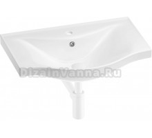 Раковина Wellsee Bisou 201001655 65, с сифоном, матовй белый