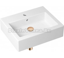 Раковина Lavinia Boho Bathroom Sink 21520660 с сифоном и донным клапаном, розовое золото
