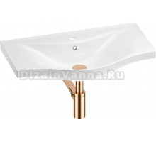 Раковина Wellsee Bisou 201001679 75, с сифоном, розовое золото