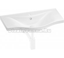 Раковина Wellsee Bisou 201001685 75, с сифоном, матовый белый