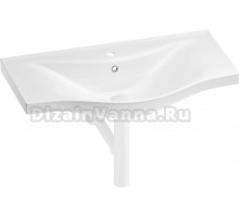 Раковина Wellsee Bisou 201001690 75, с сифоном, матовый белый