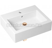 Раковина Lavinia Boho Bathroom Sink 21520670 с сифоном и донным клапаном, розовое золото
