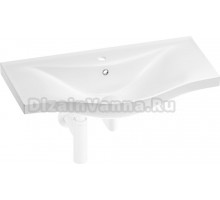 Раковина Wellsee Bisou 201001700 75, с сифоном, матовый белый