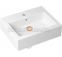 Раковина Lavinia Boho Bathroom Sink 21520671 с сифоном и донным клапаном, розовое золото