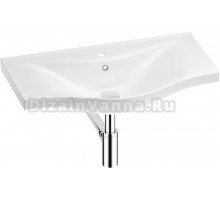 Раковина Wellsee Bisou 201001701 80, с сифоном, хром