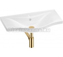 Раковина Wellsee Bisou 201001703 80, с сифоном, золото