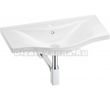 Раковина Wellsee Bisou 201001706 80, с сифоном, хром