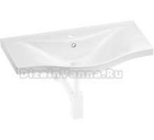 Раковина Wellsee Bisou 201001710 80, с сифоном, матовый белый