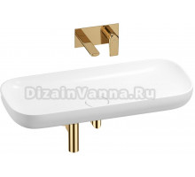 Комплект Wellsee Croquis 201002068 С ВНУТРЕННЕЙ ЧАСТЬЮ, белый глянцевый, золото, 4 в 1