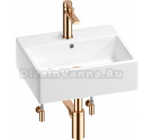 Комплект Wellsee Graceful Pro 201004584 глянцевый белый, розовое золото, 5 в 1