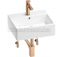 Комплект Wellsee Graceful Pro 201004589 глянцевый белый, розовое золото, 5 в 1