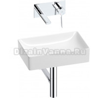 Комплект Wellsee Pure BY 201002566 С ВНУТРЕННЕЙ ЧАСТЬЮ, глянцевый белый, хром, 4 в 1