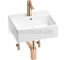 Комплект Wellsee Graceful Pro 201004594 глянцевый белый, розовое золото, 5 в 1