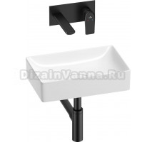 Комплект Wellsee Pure BY 201002577 С ВНУТРЕННЕЙ ЧАСТЬЮ, глянцевый белый, матовый черный, 4 в 1