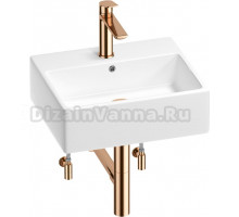 Комплект Wellsee Graceful Pro 201004599 глянцевый белый, розовое золото, 5 в 1