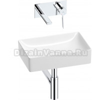 Комплект Wellsee Pure BY 201002581 С ВНУТРЕННЕЙ ЧАСТЬЮ, глянцевый белый, хром, 4 в 1