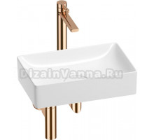 Комплект Wellsee Pure BY 201002589 глянцевый белый, розовое золото, 4 в 1