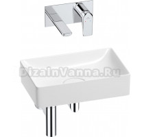 Комплект Wellsee Pure BY 201002591 С ВНУТРЕННЕЙ ЧАСТЬЮ, глянцевый белый, хром, 4 в 1