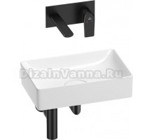 Комплект Wellsee Pure BY 201002592 С ВНУТРЕННЕЙ ЧАСТЬЮ, глянцевый белый, матовый черный, 4 в 1