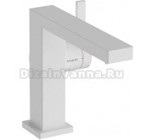 Смеситель для раковины Hansgrohe Tecturis E 110 Fine 73020700 матовый белый