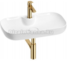 Комплект Wellsee Croquis 2.0 201002108 белый глянцевый, золото, 4 в 1