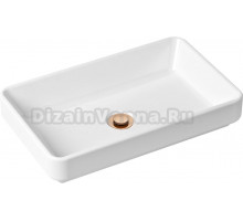 Раковина Lavinia Boho Bathroom Sink Slim 21520814 с донным клапаном, розовое золото