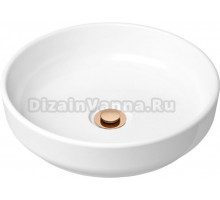 Раковина Lavinia Boho Bathroom Sink Slim 21520824 с донным клапаном, розовое золото