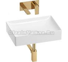 Комплект Wellsee Pure BY 201002633 С ВНУТРЕННЕЙ ЧАСТЬЮ, глянцевый белый, золото, 4 в 1