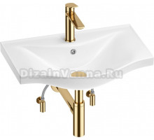 Комплект Wellsee Bisou 201005208 глянцевый белый, золото, 5 в 1