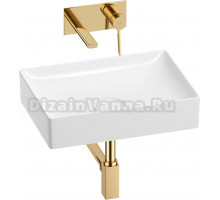 Комплект Wellsee Pure BY 201002638 С ВНУТРЕННЕЙ ЧАСТЬЮ, глянцевый белый, золото, 4 в 1