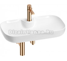 Комплект Wellsee Croquis 2.0 201002124 белый глянцевый, розовое золото, 4 в 1