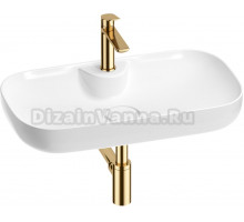 Комплект Wellsee Croquis 2.0 201002128 белый глянцевый, золото, 4 в 1