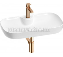 Комплект Wellsee Croquis 2.0 201002129 белый глянцевый, розовое золото, 4 в 1