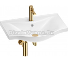 Комплект Wellsee Bisou 201003598 глянцевый белый, золото, 4 в 1